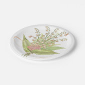 Roze Waterverf Flowers Paper Bord (Gekanteld)