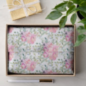  roze Waterverf Flowers Tissuepapier (Geschenk)