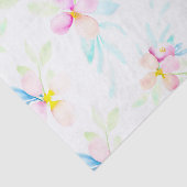 Roze Waterverf Flowers Tissuepapier (Detail)