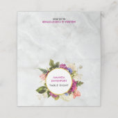 roze Waterverf Flowersl Weddenschappen Plaatskaartje (Buitenkant ongevouwen)