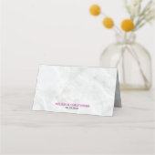 roze Waterverf Flowersl Weddenschappen Plaatskaartje (Achterkant)