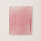Roze Waterverf Frustratie Puzzle Legpuzzel (Verticaal)