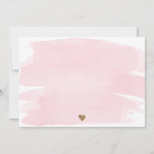 Roze Waterverf Galentine's Day Brunch Invitation Kaart (Achterkant)