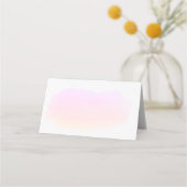 Roze waterverf gastnaamplaatskaart plaatskaartje (Achterkant)