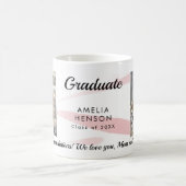 Roze Waterverf Gefeliciteerd Afstuderen 2 Foto Koffiemok (Center)