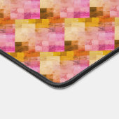 Roze Waterverf geometrisch patroon Bureaumat (Hoek)