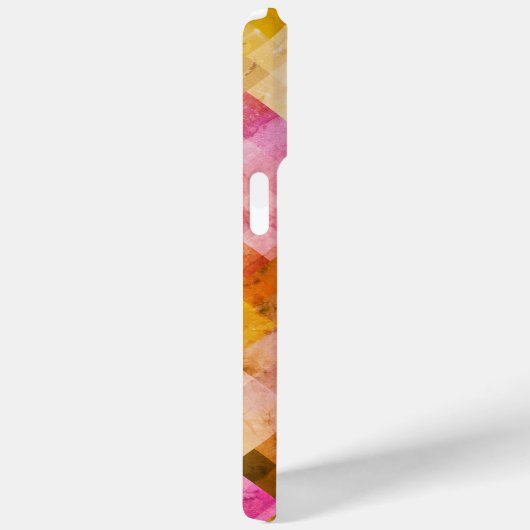 Roze Waterverf geometrisch patroon Case-Mate iPhone Case (Achterkant / Rechts)