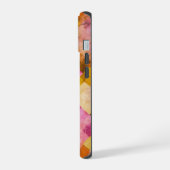 Roze Waterverf geometrisch patroon iPhone 15 Case (Linkerkant)