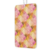 Roze Waterverf geometrisch patroon Luchtverfrisser (Links)