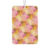 Roze Waterverf geometrisch patroon Luchtverfrisser (Achterkant)