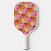 Roze Waterverf geometrisch patroon Pickleball Paddle (Voorkant)