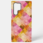 Roze Waterverf geometrisch patroon Samsung Galaxy Hoesje (Achterkant)