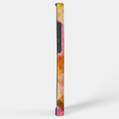 Roze Waterverf geometrisch patroon Samsung Galaxy Hoesje (Rechterkant)