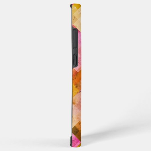 Roze Waterverf geometrisch patroon Samsung Galaxy Hoesje (Rechterkant)