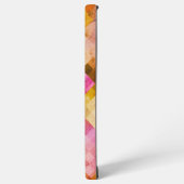 Roze Waterverf geometrisch patroon Samsung Galaxy Hoesje (Linkerkant)