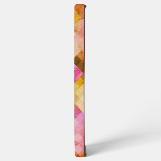 Roze Waterverf geometrisch patroon Samsung Galaxy Hoesje (Linkerkant)