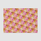 Roze Waterverf geometrisch patroon Tissuepapier (Voorkant)