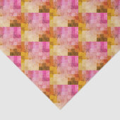 Roze Waterverf geometrisch patroon Tissuepapier (Detail)