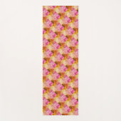 Roze Waterverf geometrisch patroon Yogamat (Voorkant)