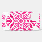 Roze waterverf: geometrisch tegel ontwerp. Case-Mate iPhone case (Achterkant (horizontaal))