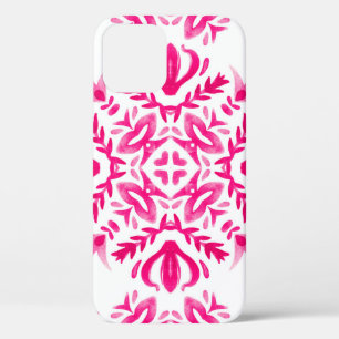 Roze waterverf: geometrisch tegel ontwerp. Case-Mate iPhone case