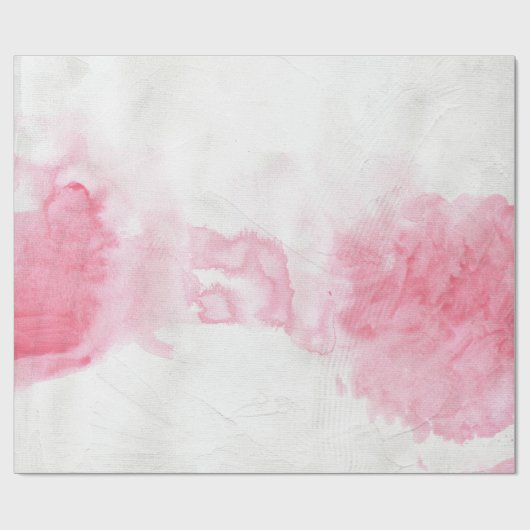 Roze Waterverf Gift Wrap Cadeaupapier (Vlak)