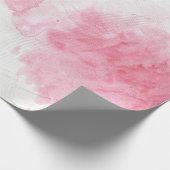 Roze Waterverf Gift Wrap Cadeaupapier (Hoek)