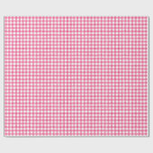 Roze Waterverf Gingham-pakpapier Cadeaupapier (Vlak)