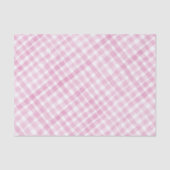 Roze Waterverf Gingham Party Tissue Paper Tissuepapier (Voorkant)