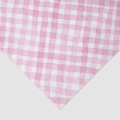 Roze Waterverf Gingham Party Tissue Paper Tissuepapier (Detail)