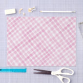 Roze Waterverf Gingham Party Tissue Paper Tissuepapier (Craft)