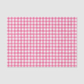 Roze Waterverf Gingham Weefpapier Tissuepapier (Voorkant)