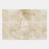 Roze Waterverf Glam Gold Tie Dye XOXO Glitter Inpakpapier Vel (Voorkant 3)