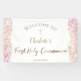 roze waterverf glitter | Eerste banner van de Geme