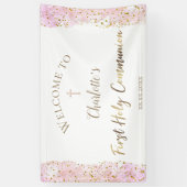 roze waterverf glitter | Eerste banner van de Geme (Verticaal)