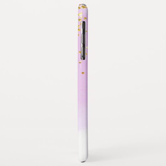 Roze Waterverf Gold Foil Glitter Confetti Case-Mate iPhone Case (Achterkant/links)