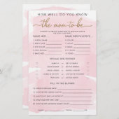 Roze Waterverf Gold kent het nieuwe spel (Voorkant / Achterkant)