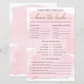 Roze Waterverf Gold kent het spel (Voorkant / Achterkant)