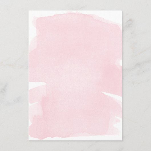 Roze Waterverf Gold Menu (Achterkant)