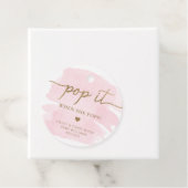 Roze Waterverf Gold Pop als ze een label Pop geeft (In situ)