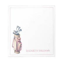 Roze Waterverf Golfclubs gepersonaliseerd