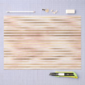 Roze Waterverf Gouden Glam Stripes Tissuepapier (Craft)