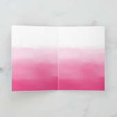 Roze Waterverf gouden luipaard Kaart (Binnen)