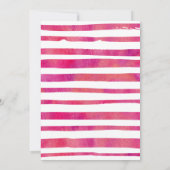 Roze Waterverf Graduation Party Kaart (Achterkant)