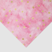 Roze Waterverf Hallo Confetti Tissuepapier (Detail)