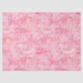 Roze Waterverf Hallo Confetti Tissuepapier (Voorkant)