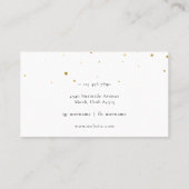 Roze Waterverf Harde gouden sterren Visitekaartje (Achterkant)