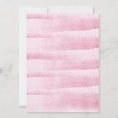 Roze Waterverf Hart Uitnodiging (Achterkant)