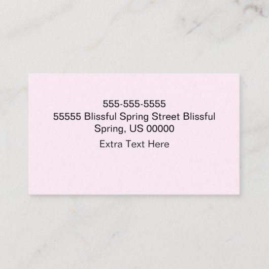 Roze Waterverf Hart Zakelijke Loyaliteit Kaart Klantenkaartje (Achterkant)