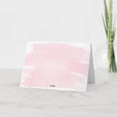 Roze Waterverf Hartelijk dank (Achterkant)